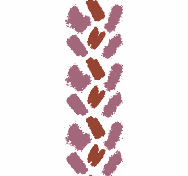 Bruine penseelstreken behang abstract - TenStickers