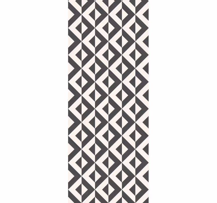 Geometrie patroon ontwerp behang badkamer - TenStickers