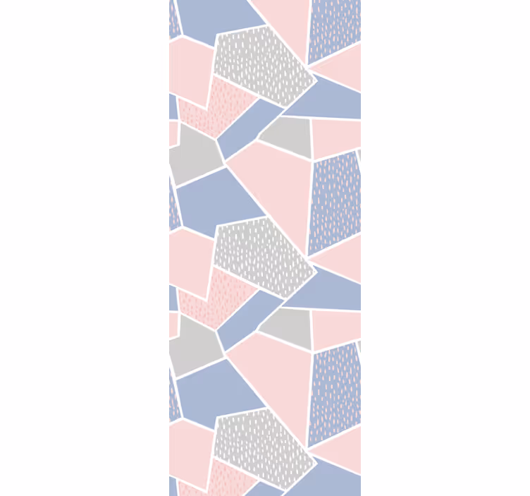 Geometrische collage behang geometrisch - TenStickers