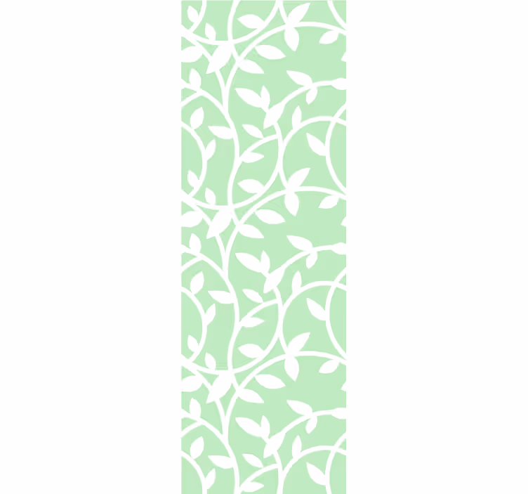 Elegantie van wijnstokpatronen groen behang - TenStickers