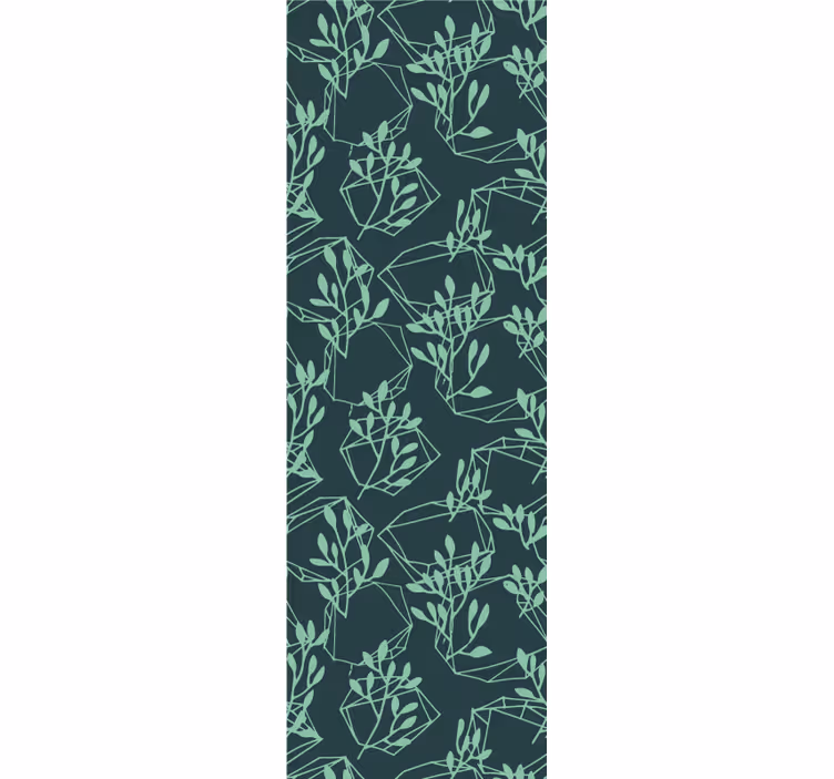 Geometrisch bladmotief behang geometrisch - TenStickers