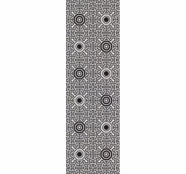 Geometrisch doolhofmotief behang geometrisch - TenStickers