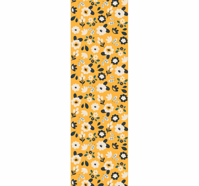 Bloemen behang sfeervolle slaapkameraccenten - TenStickers