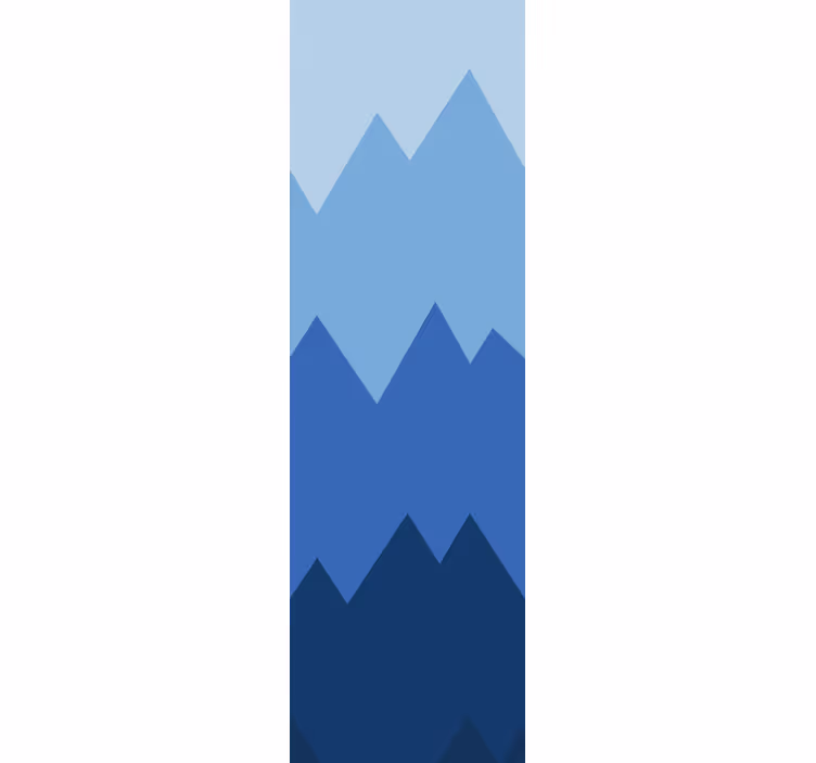 Bergtoppen patroon behang geometrisch - TenStickers
