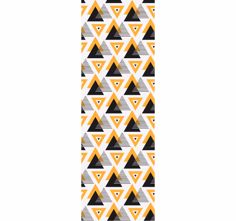 Geometrische driehoekfusie behang geometrisch - TenStickers