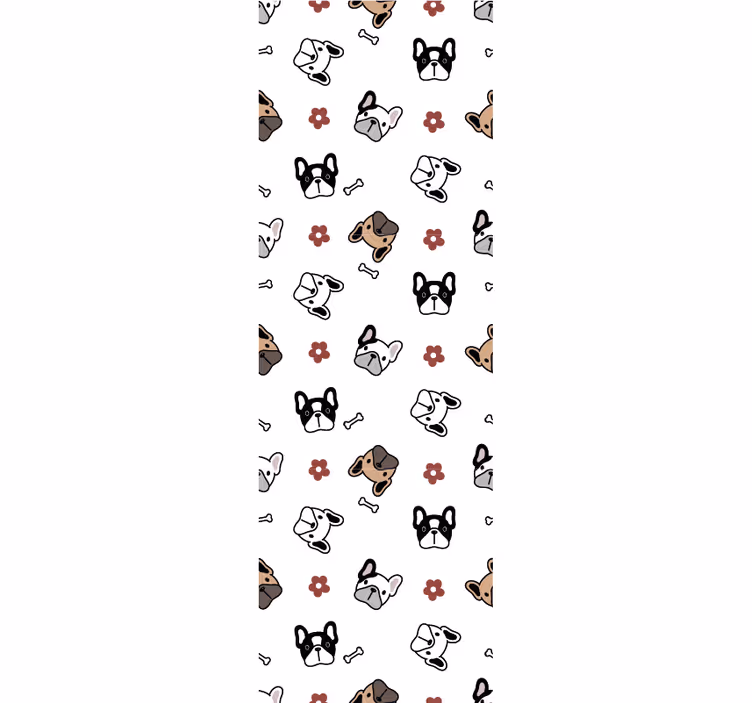Behang honden canine doodle ensemble - TenStickers