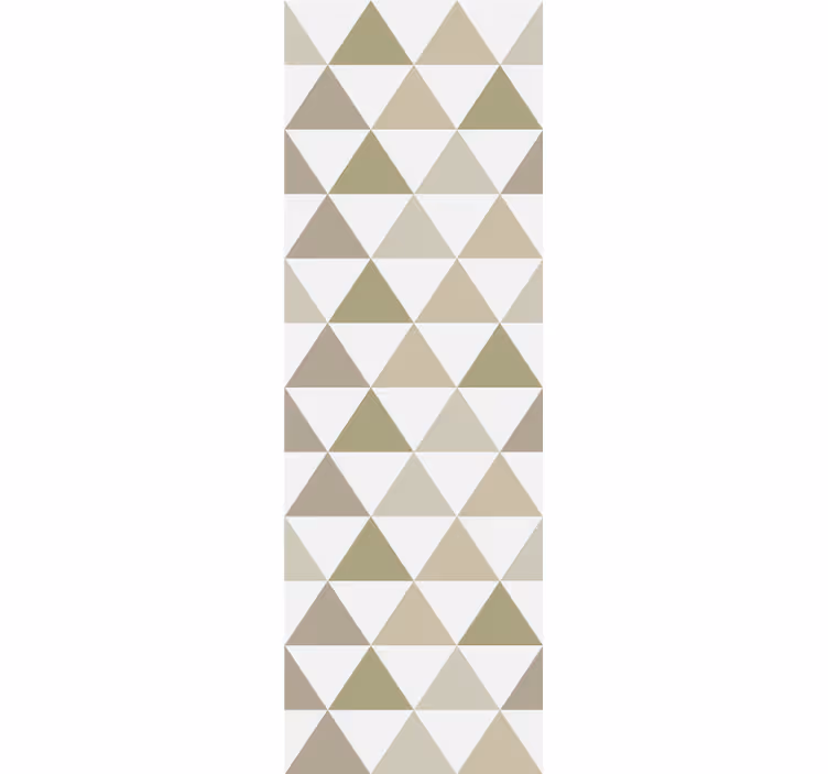 Driehoekige reeks behang geometrisch - TenStickers