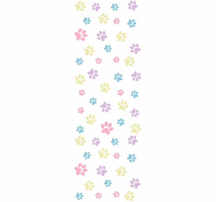 Pootpatroon spelen behang honden - TenStickers