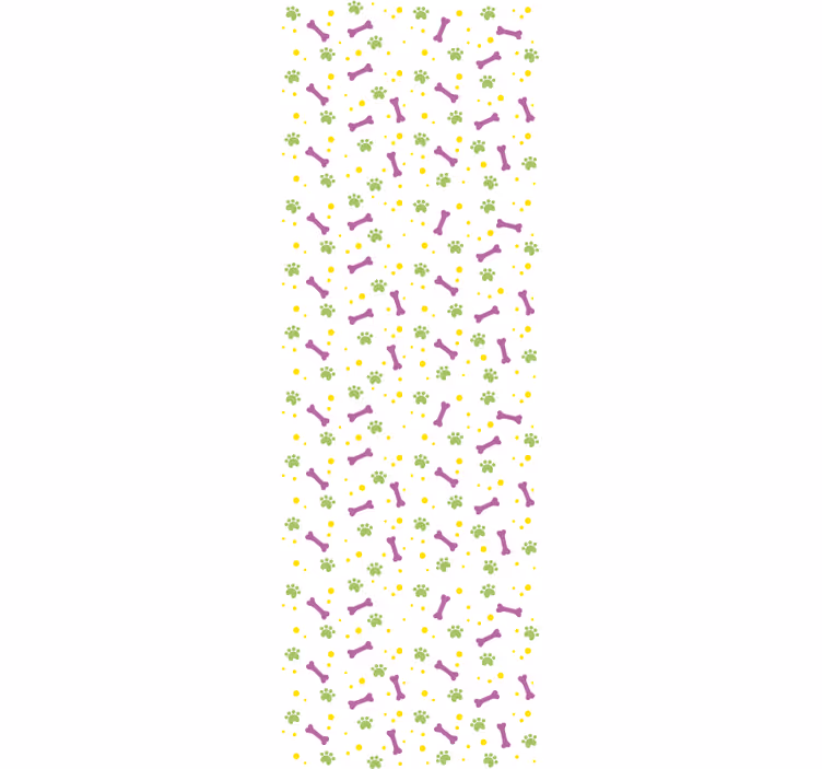 Bloemeninstrumentpatroon behangpapier slaapkamer - TenStickers