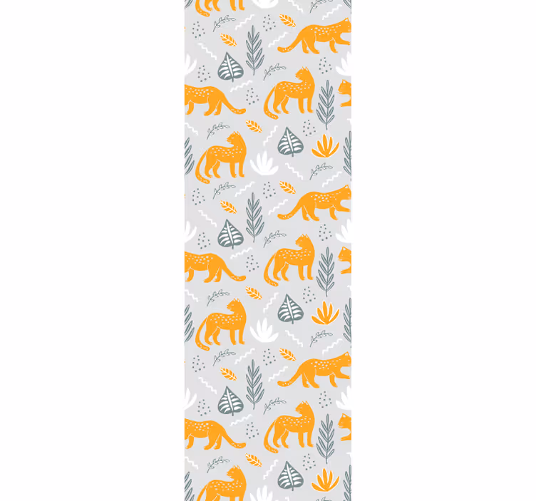 Decor met katachtig motief katten behang - TenStickers