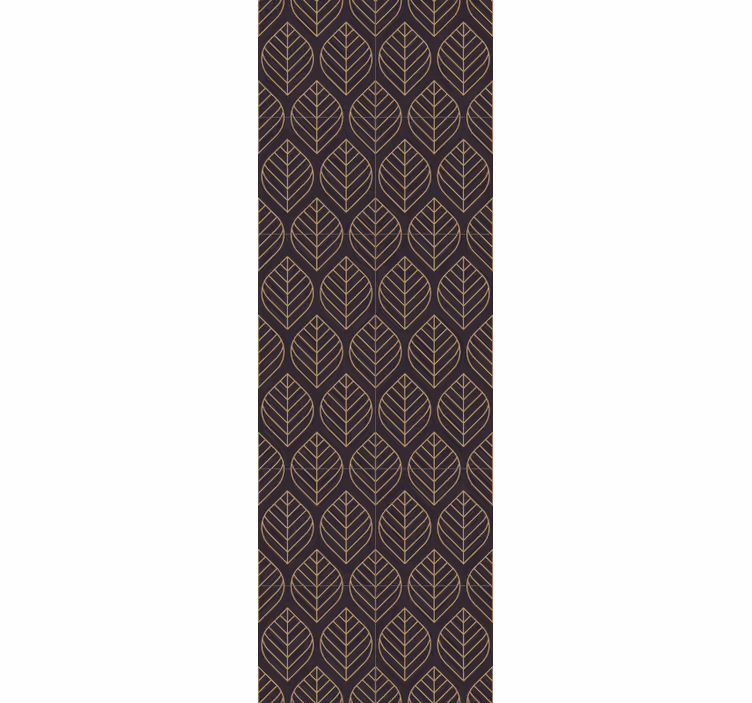 Elegantie van bladpatroon behang bladeren - TenStickers