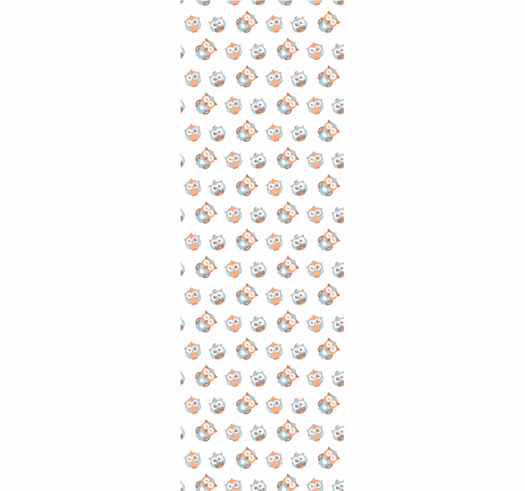 Uilenpatroon behangpapier kinderkamer - TenStickers