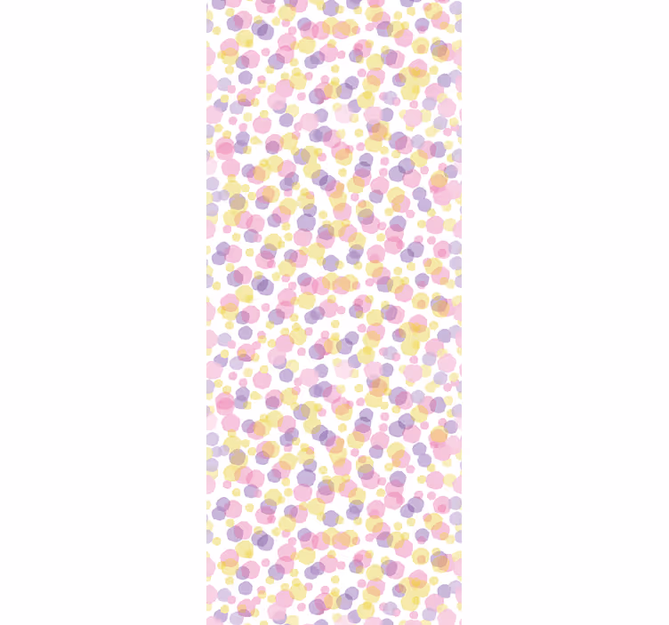 Veelkleurige polka stippenbehang - TenStickers
