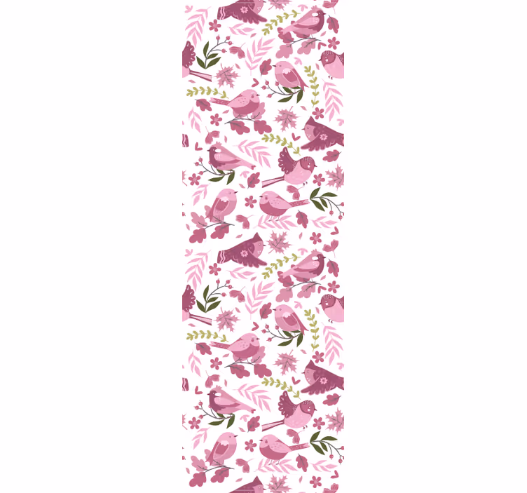 Vogel illustratie behang vogels - TenStickers