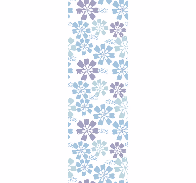 Bloemenpatroon thema bloemen behang - TenStickers
