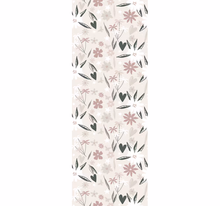 Bloemig botanisch bloemen behang - TenStickers