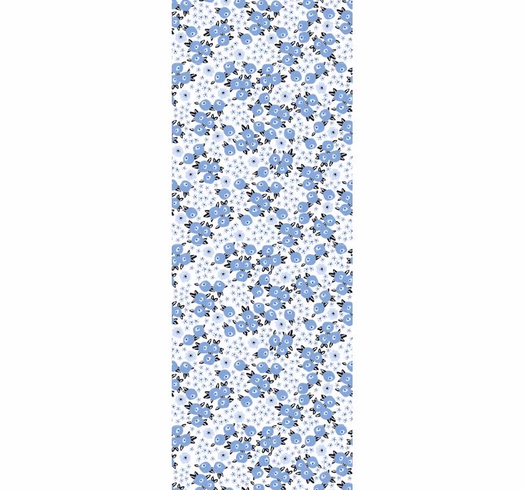 Bloemenpatroonfusie bloemen behang - TenStickers