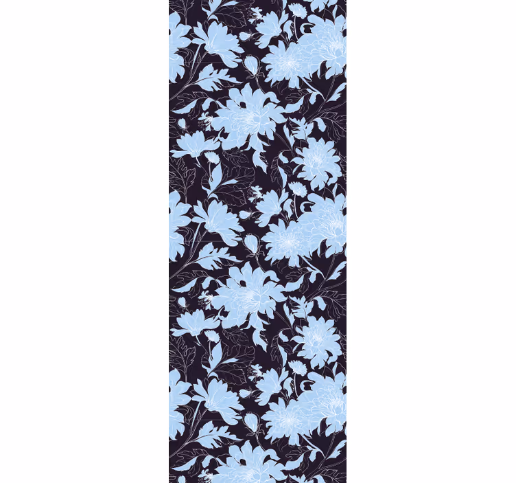 Bloemenaccentpatroon bloemen behang - TenStickers