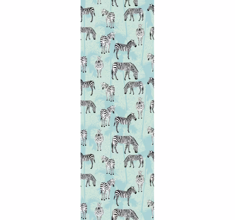 Zebrapatronen zebra behang - TenStickers