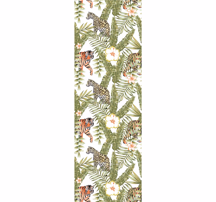 Tropische junglefauna behang dieren - TenStickers