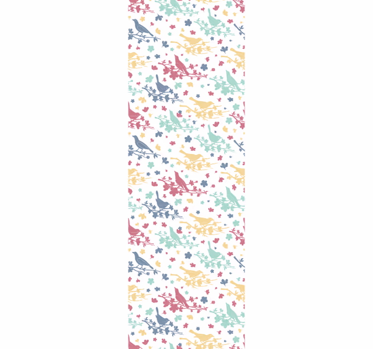 Vogelpatroonmotief behang vogels - TenStickers