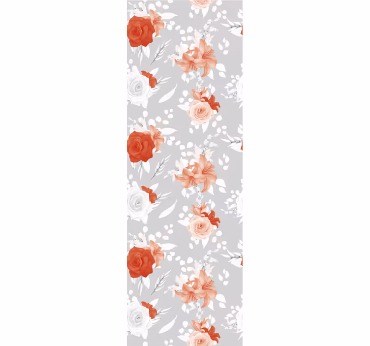 Bloemstukontwerp bloemen behang - TenStickers