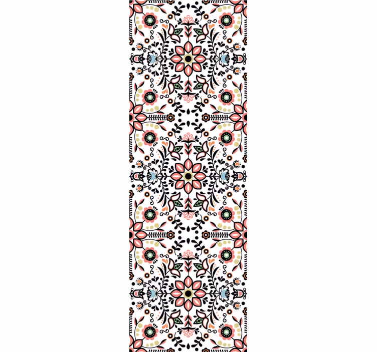 Decoratief motief behang bloemsierkunst - TenStickers