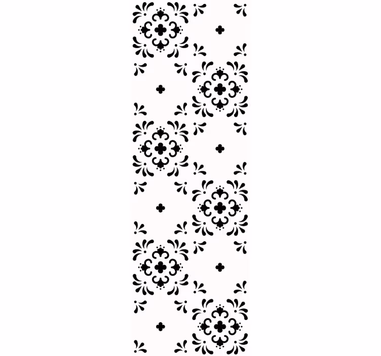 Bloemenornament behang bloemsierkunst - TenStickers