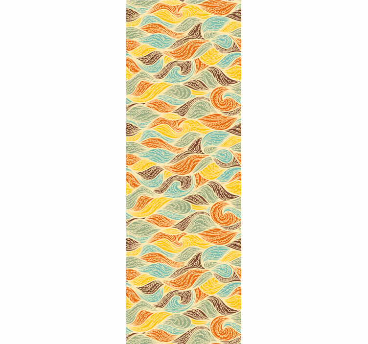 Wervelende motieven behang abstract - TenStickers