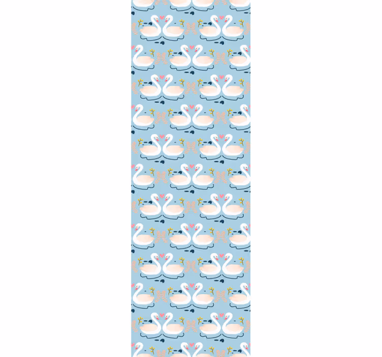 Behang dieren zwanenmeer patroon - TenStickers