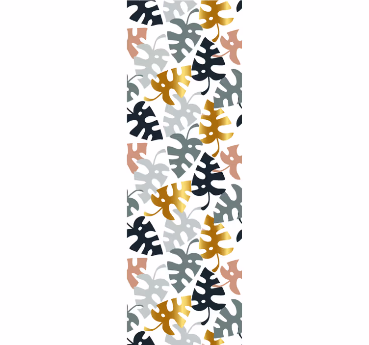 Monstera-patroon behang bladeren - TenStickers