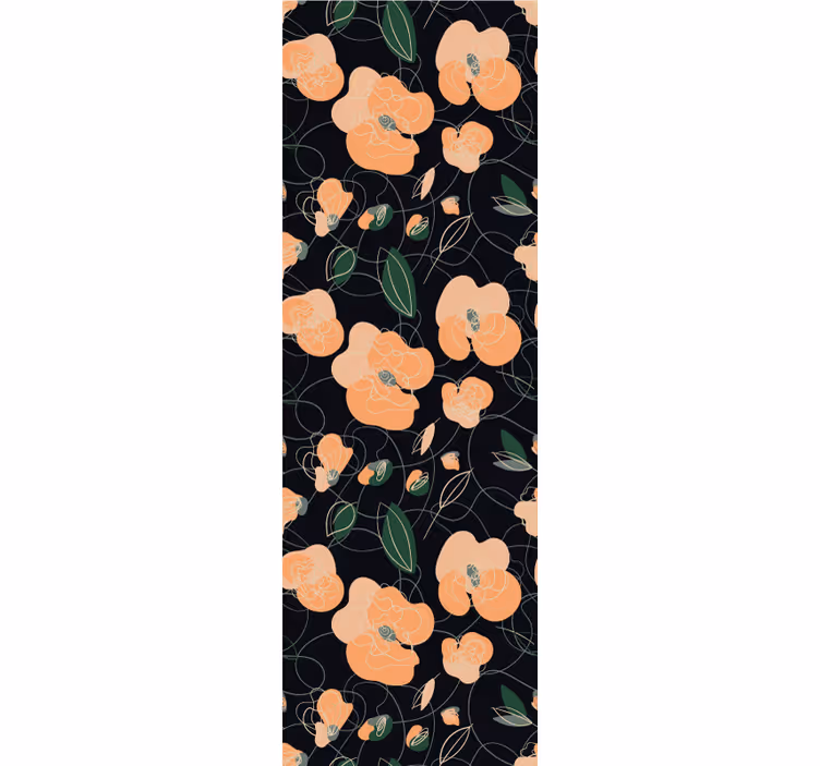 Botanisch bloesempatroon bloemen behang - TenStickers