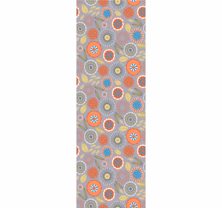 Bloemenuitbarsting bloemen behang - TenStickers