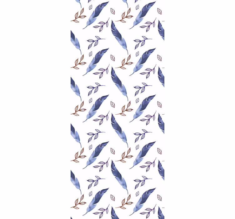Diagonaal bloemmotief bloemen behang - TenStickers