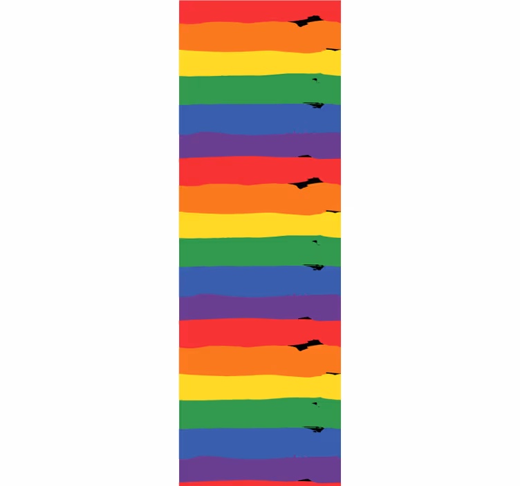 Regenboog gestreepte achtergrond behang strepen - TenStickers