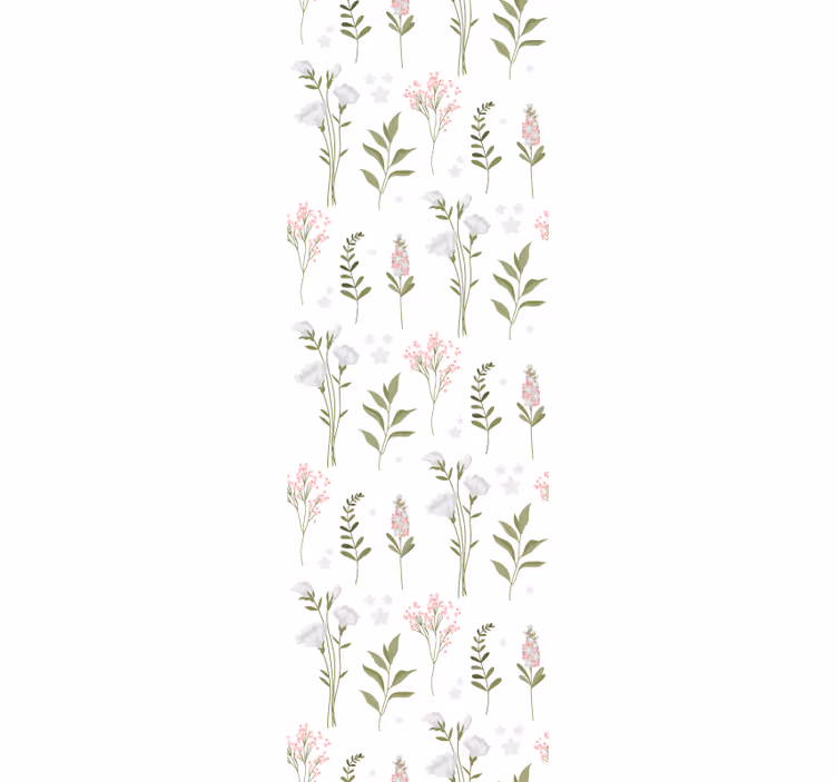 Bloemen behang bloemige elegant patroon - TenStickers