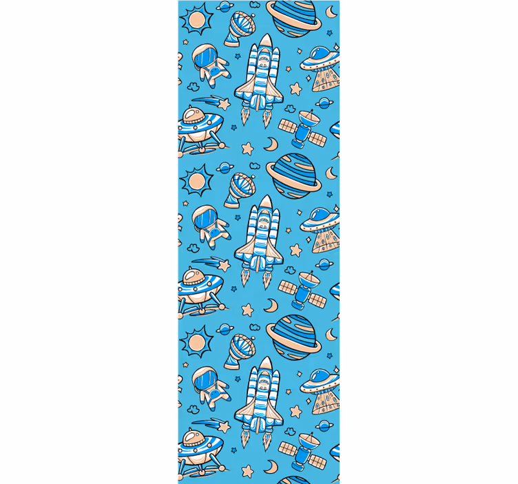 Behangpapier kinderkamer ruimteverkenning fantasie - TenStickers