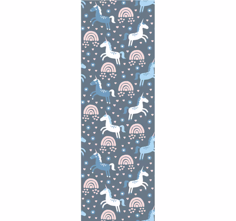 Giraffe regenbogen motief behang dieren - TenStickers