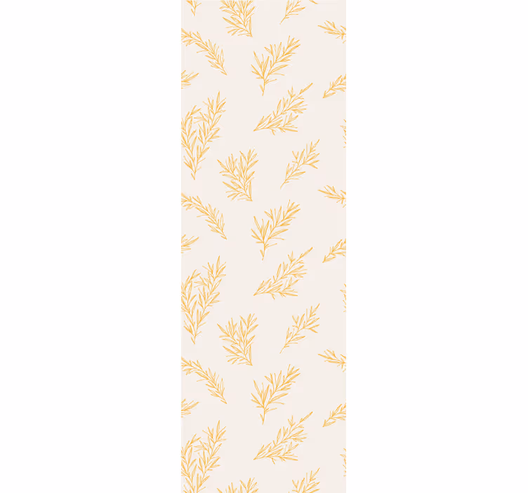 Botanisch bladpatroon bloemen behang - TenStickers