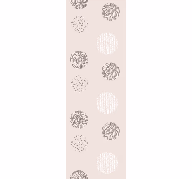 Cirkelvormig patroonmotief behang geometrisch - TenStickers