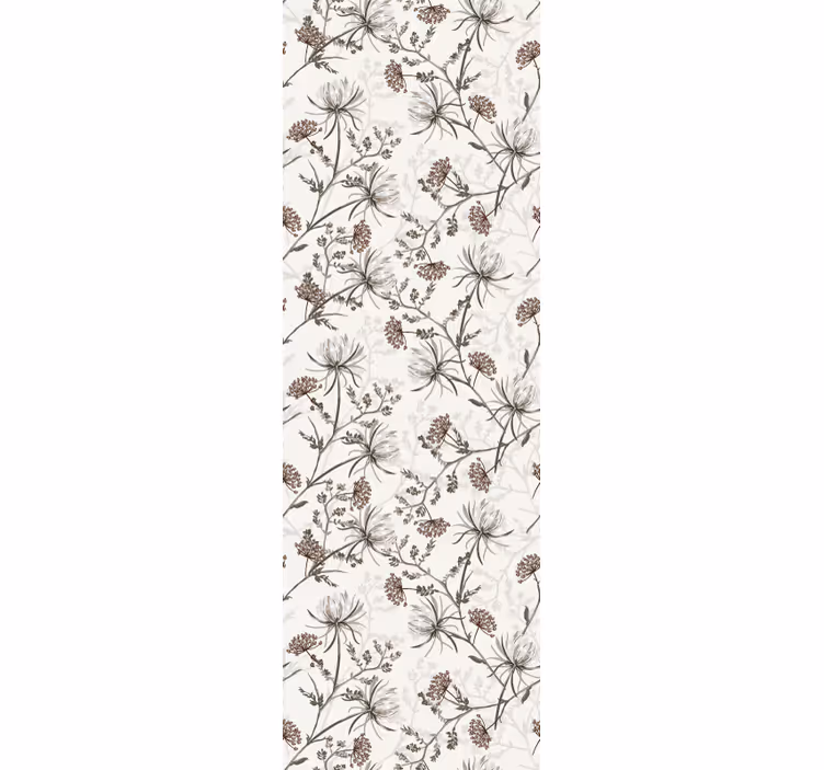Botanische afdrukken bloemen behang - TenStickers