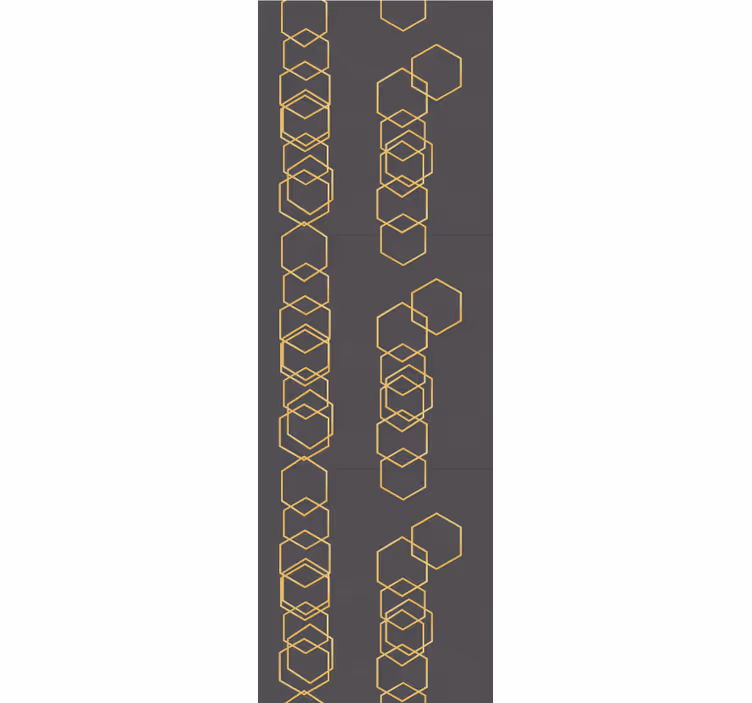 Behang geometrisch met lineair ontwerp - TenStickers