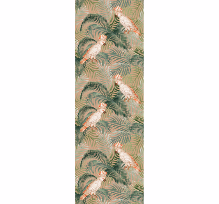 Tropische papegaai print behang woonkamer - TenStickers