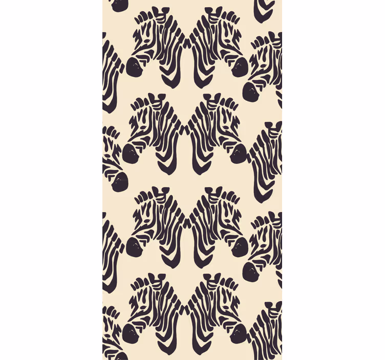 Zebrapatroon ontwerp zebra behang - TenStickers