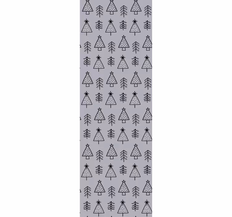 Dennenpatroon decor behang kerst - TenStickers