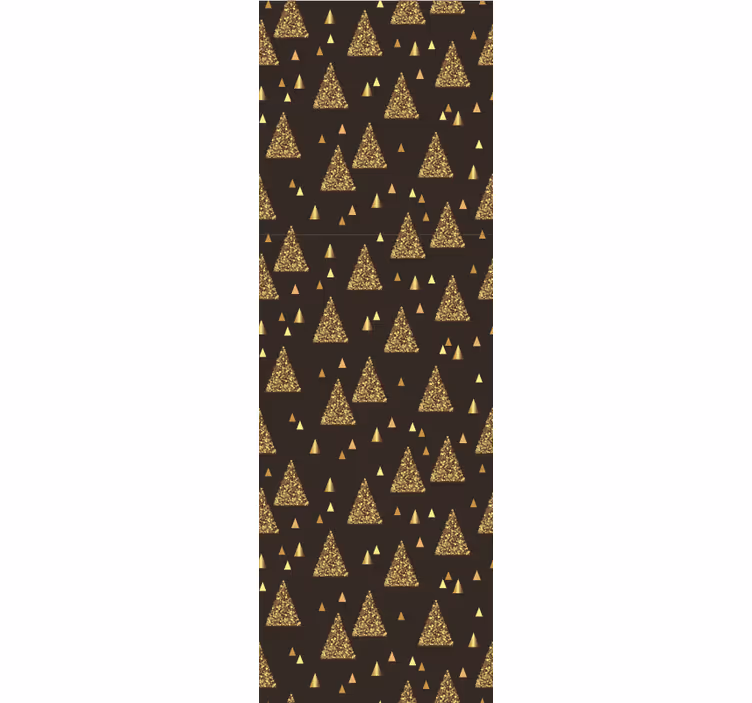 Gouden driehoekmotief geometrisch behang - TenStickers