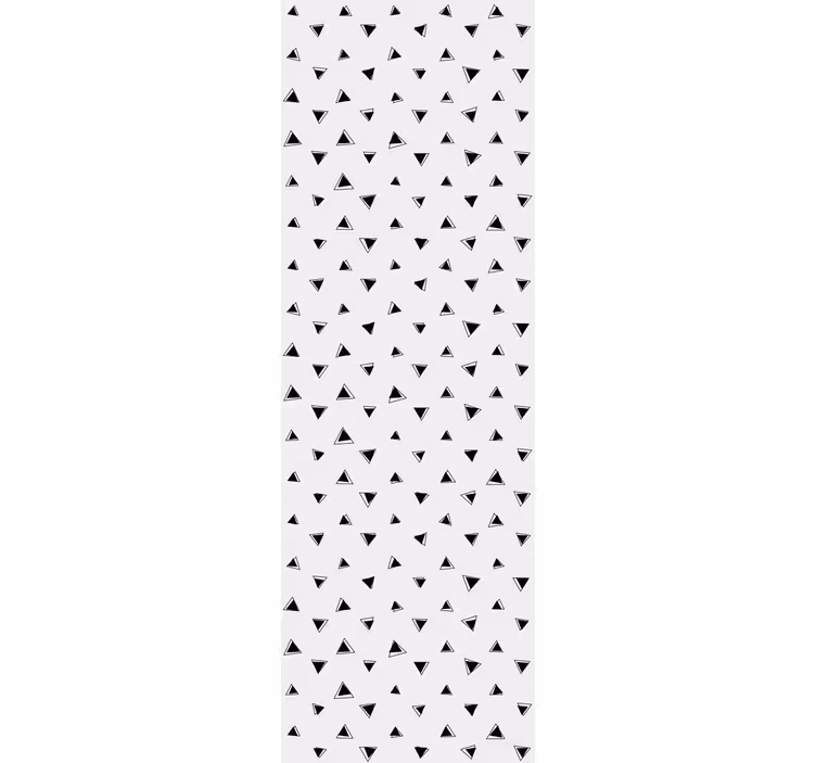Zwart-wit motief behang geometrisch - TenStickers