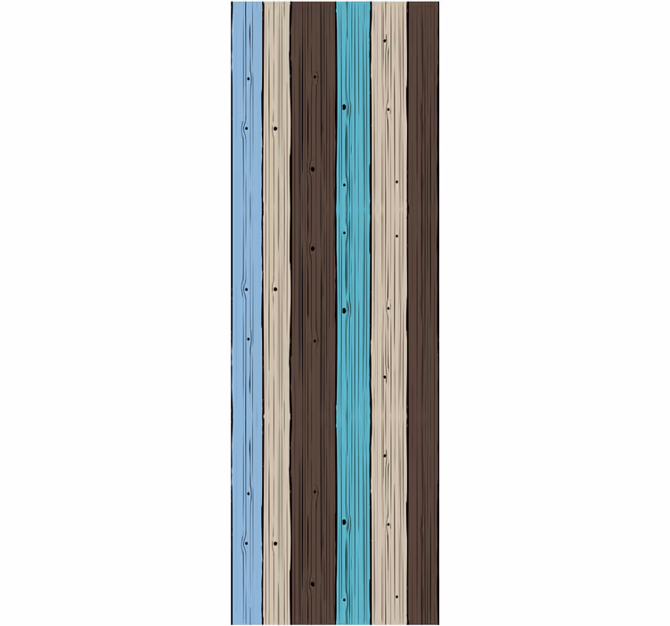 Gestileerde planken behang houtlook - TenStickers
