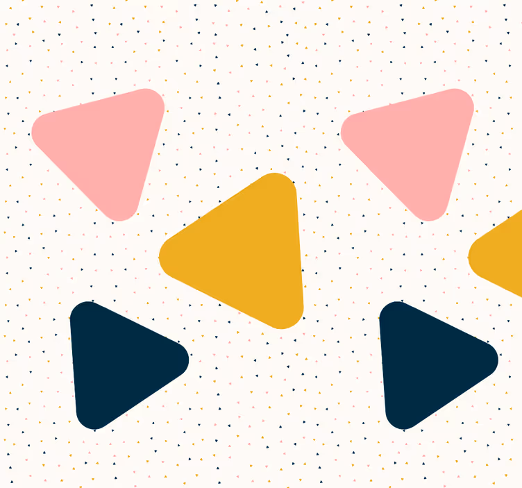 Geometrisch behang Driehook Patroon - TenStickers
