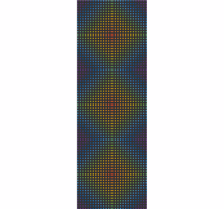 Geometrische puntmatrix behang abstract - TenStickers